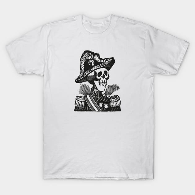 Calavera Colonel | Skeleton | Day of the Dead | Dia de los Muertos | Skulls and Skeletons | Vintage Skeletons | Military | Posada | T-Shirt by Eclectic At Heart